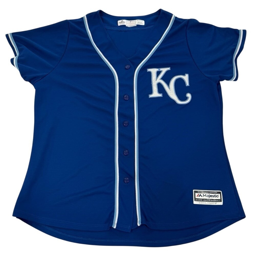 Kansas City Royals Baseball Jersey Shirt Women's XXL NWOT